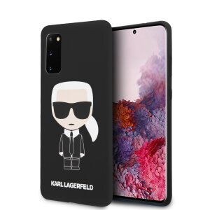 Husa Cover Karl Lagerfeld Iconic Silicone pentru Samsung Galaxy S20 Negru