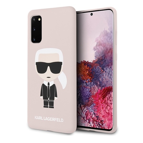 Husa Cover Karl Lagerfeld Iconic Silicone pentru Samsung Galaxy S20 Roz thumb