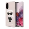 Husa Cover Karl Lagerfeld Iconic Silicone pentru Samsung Galaxy S20 Roz