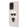 Husa Cover Karl Lagerfeld Iconic Silicone pentru Samsung Galaxy S20 Ultra Roz