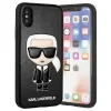 Husa Cover Karl Lagerfeld Iconic TPU pentru iPhone X/XS Black