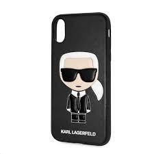 Husa Cover Karl Lagerfeld Iconic TPU pentru iPhone X/XS Black thumb