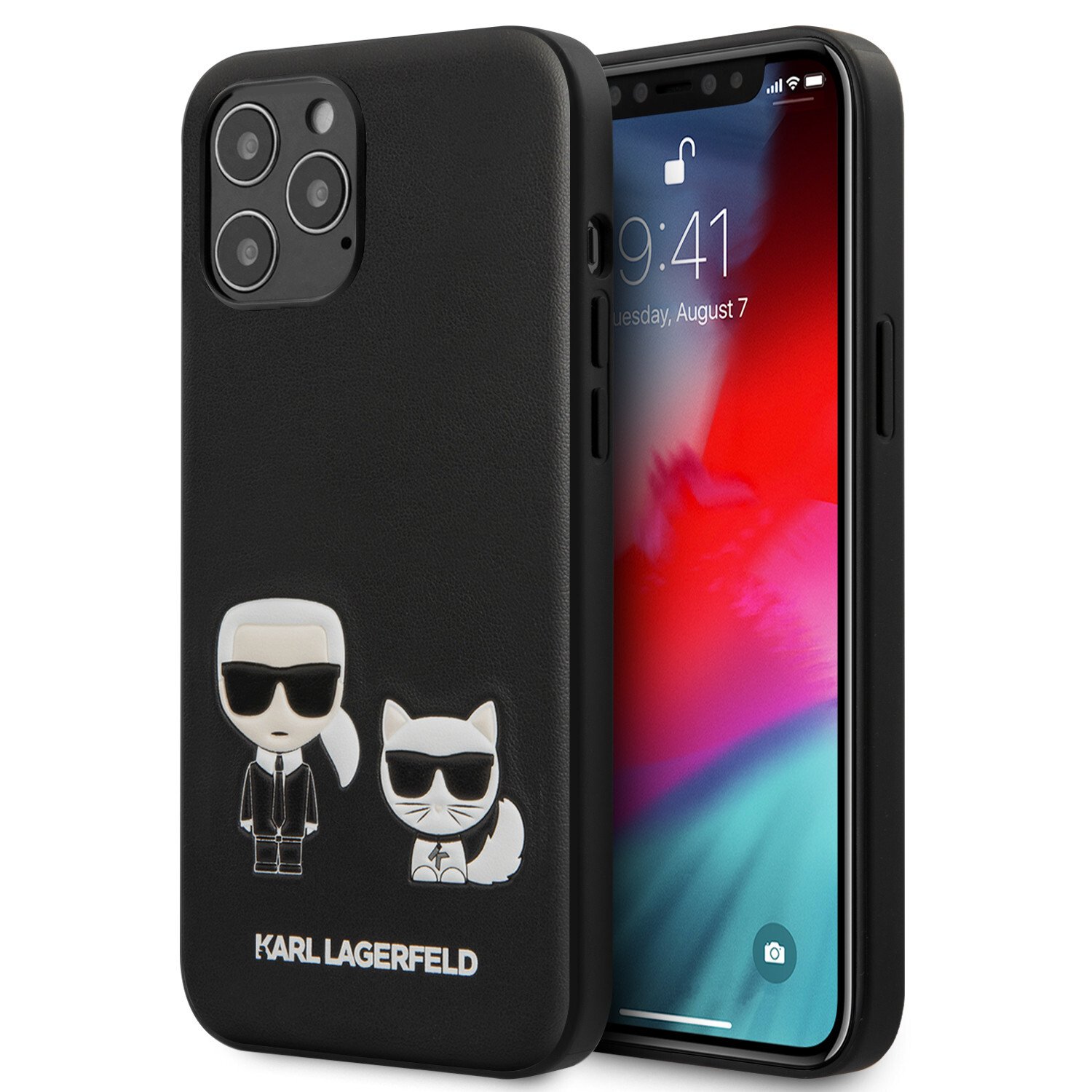 Husa Cover Karl Lagerfeld Karl &Choupette pentru iPhone 12 Mini Black thumb