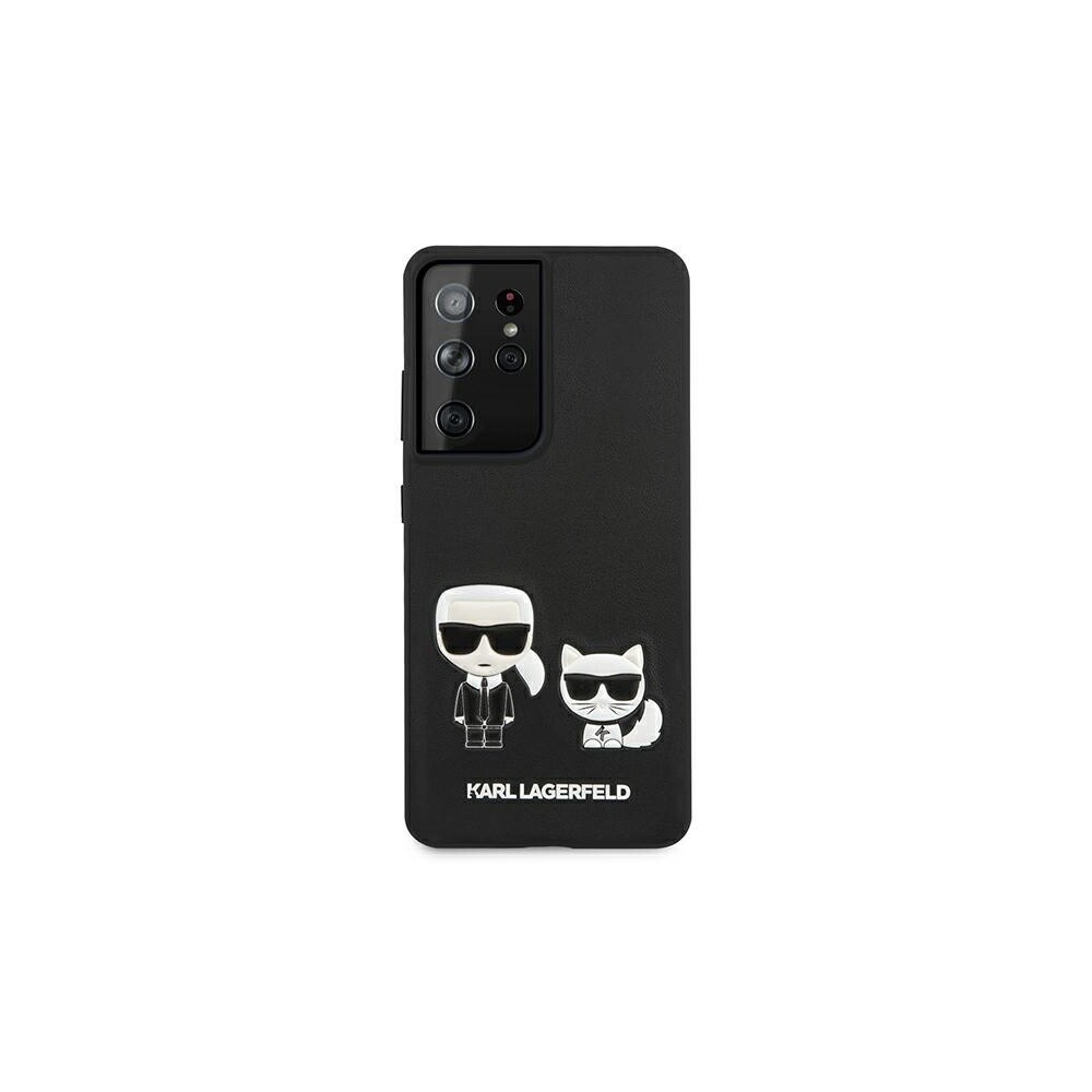 Husa Cover Karl Lagerfeld Karl&Choupette pentru Samsung Galaxy S21 Ultra Black thumb