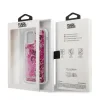Husa Cover Karl Lagerfeld Liquid Glitter Charms pentru iPhone 12 Pro Max Pink