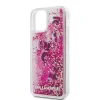Husa Cover Karl Lagerfeld Liquid Glitter Charms pentru iPhone 12 Pro Max Pink