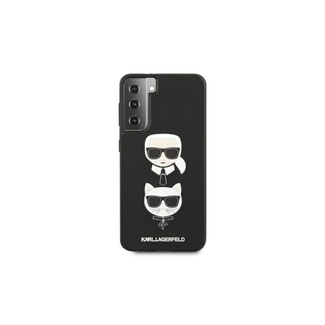 Husa Cover Karl Lagerfeld Saffiano K&amp;C Heads pentru Samsung Galaxy S21 Black