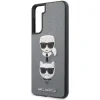 Husa Cover Karl Lagerfeld Saffiano K&amp;C Heads pentru Samsung Galaxy S21 Plus Silver