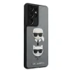 Husa Cover Karl Lagerfeld Saffiano K&amp;C Heads pentru Samsung Galaxy S21 Ultra Silver