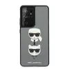 Husa Cover Karl Lagerfeld Saffiano K&amp;C Heads pentru Samsung Galaxy S21 Ultra Silver