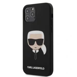 Husa Cover Karl Lagerfeld Silicone Head pentru iPhone 12 Pro Max Black
