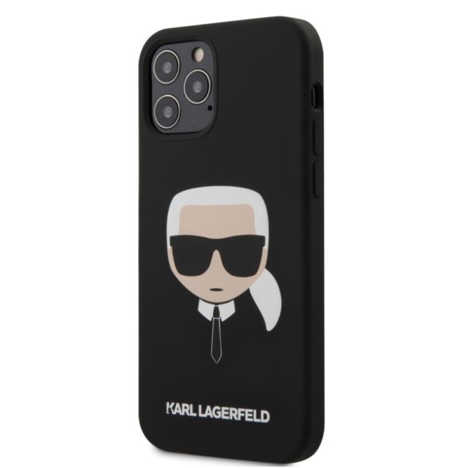 Husa Cover Karl Lagerfeld Silicone Head pentru iPhone 12 Pro Max Black
