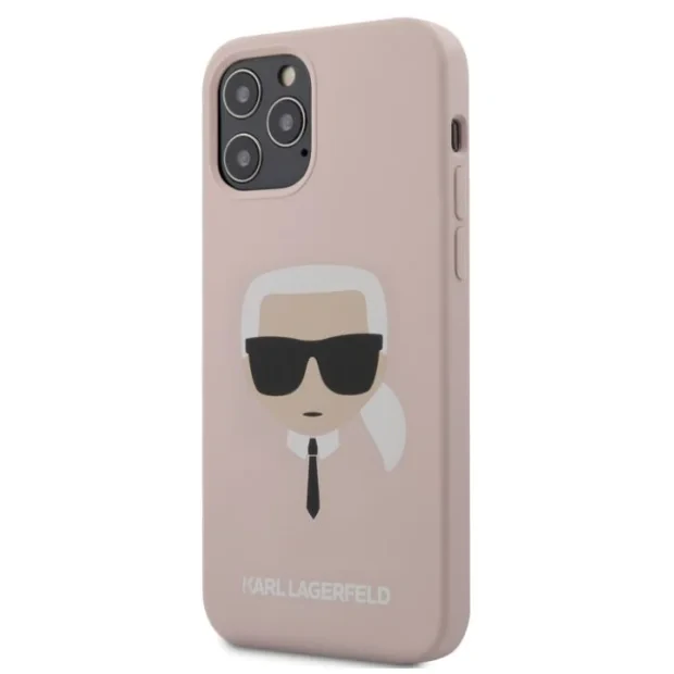 Husa Cover Karl Lagerfeld Silicone pentru iPhone 12/12 Pro Light Pink
