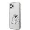 Husa Cover Karl Lagerfeld TPU Choupette Eat pentru iPhone 12/12 Pro Clear