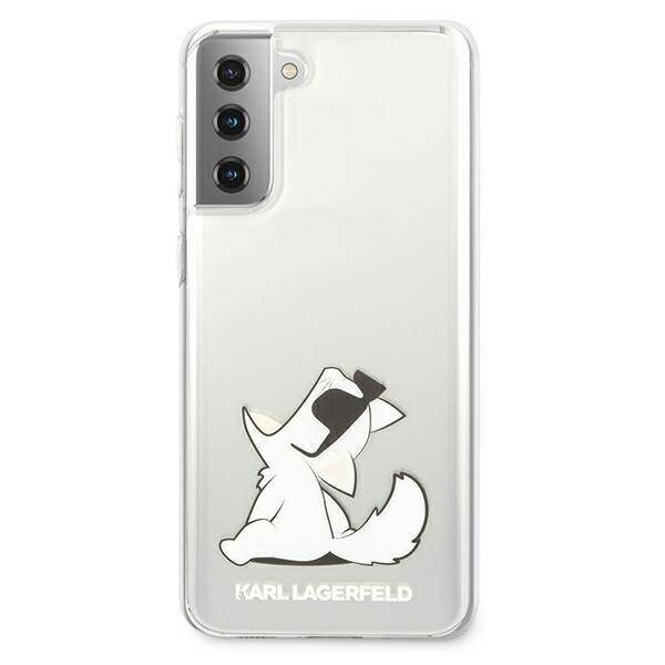 Husa Cover Karl Lagerfeld TPU Choupette Eat pentru Samsung Galaxy S21 Clear thumb