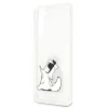 Husa Cover Karl Lagerfeld TPU Choupette Eat pentru Samsung Galaxy S21 Clear