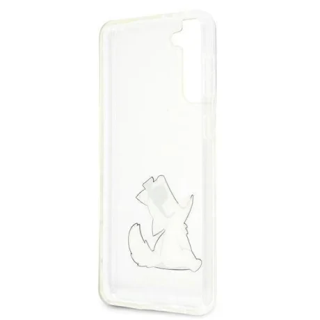 Husa Cover Karl Lagerfeld TPU Choupette Eat pentru Samsung Galaxy S21 Clear