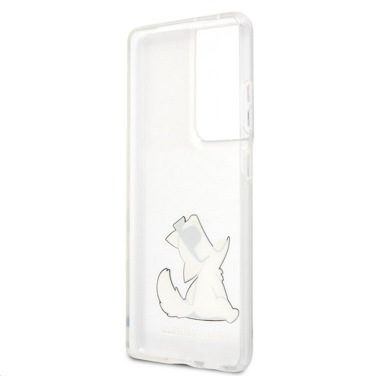 Husa Cover Karl Lagerfeld TPU Choupette Eat pentru Samsung Galaxy S21 Ultra Clear thumb