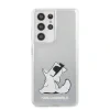 Husa Cover Karl Lagerfeld TPU Choupette Eat pentru Samsung Galaxy S21 Ultra Clear