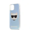 Husa Cover Karl Lagerfeld TPU Choupette Head Iridescente pentru iPhone 12 Mini Clear