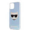 Husa Cover Karl Lagerfeld TPU Choupette Head Iridescente pentru iPhone 12 Pro Max Clear