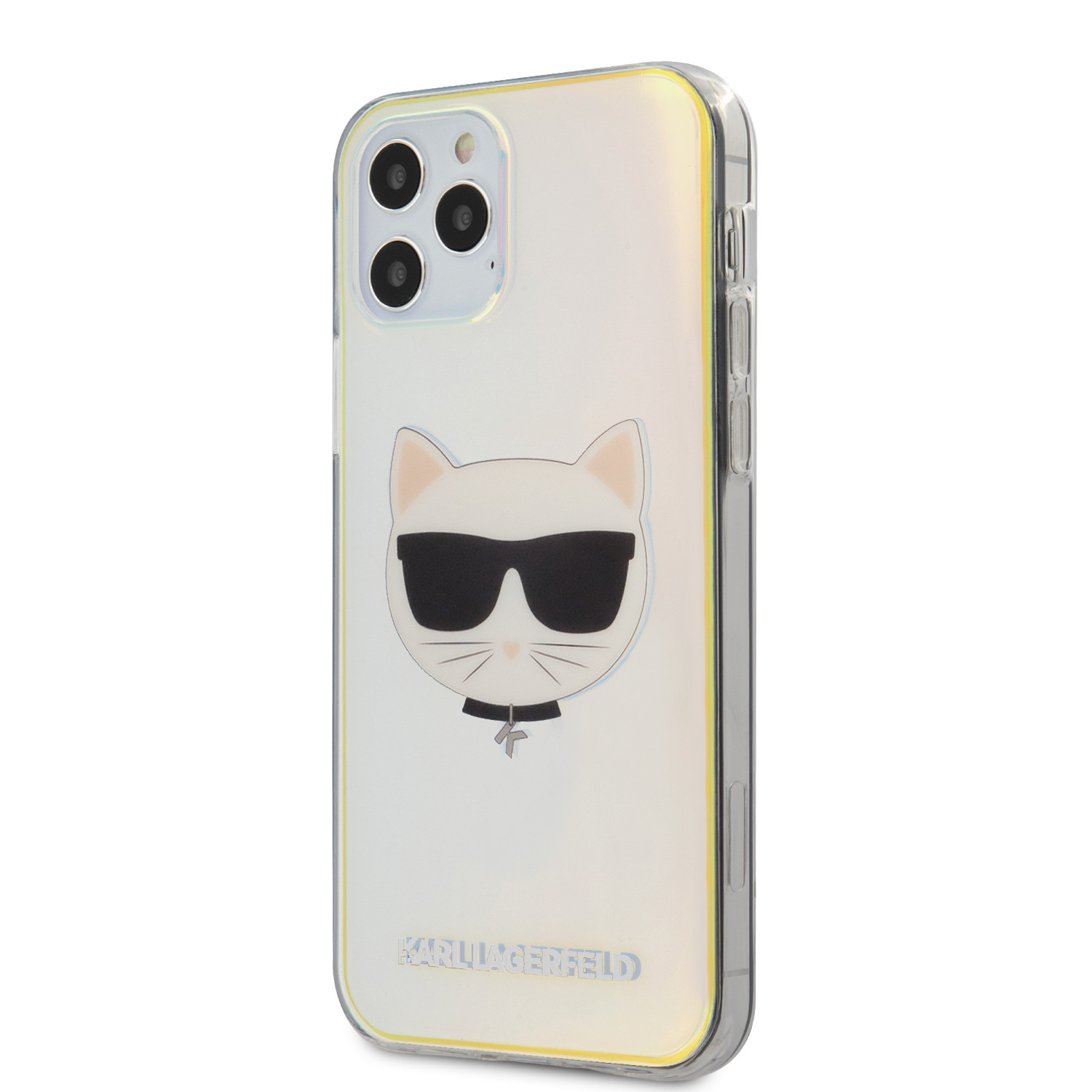 Husa Cover Karl Lagerfeld TPU Choupette Head Iridescente pentru iPhone 12 Pro Max Clear thumb