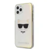 Husa Cover Karl Lagerfeld TPU Choupette Head Iridescente pentru iPhone 12 Pro Max Clear