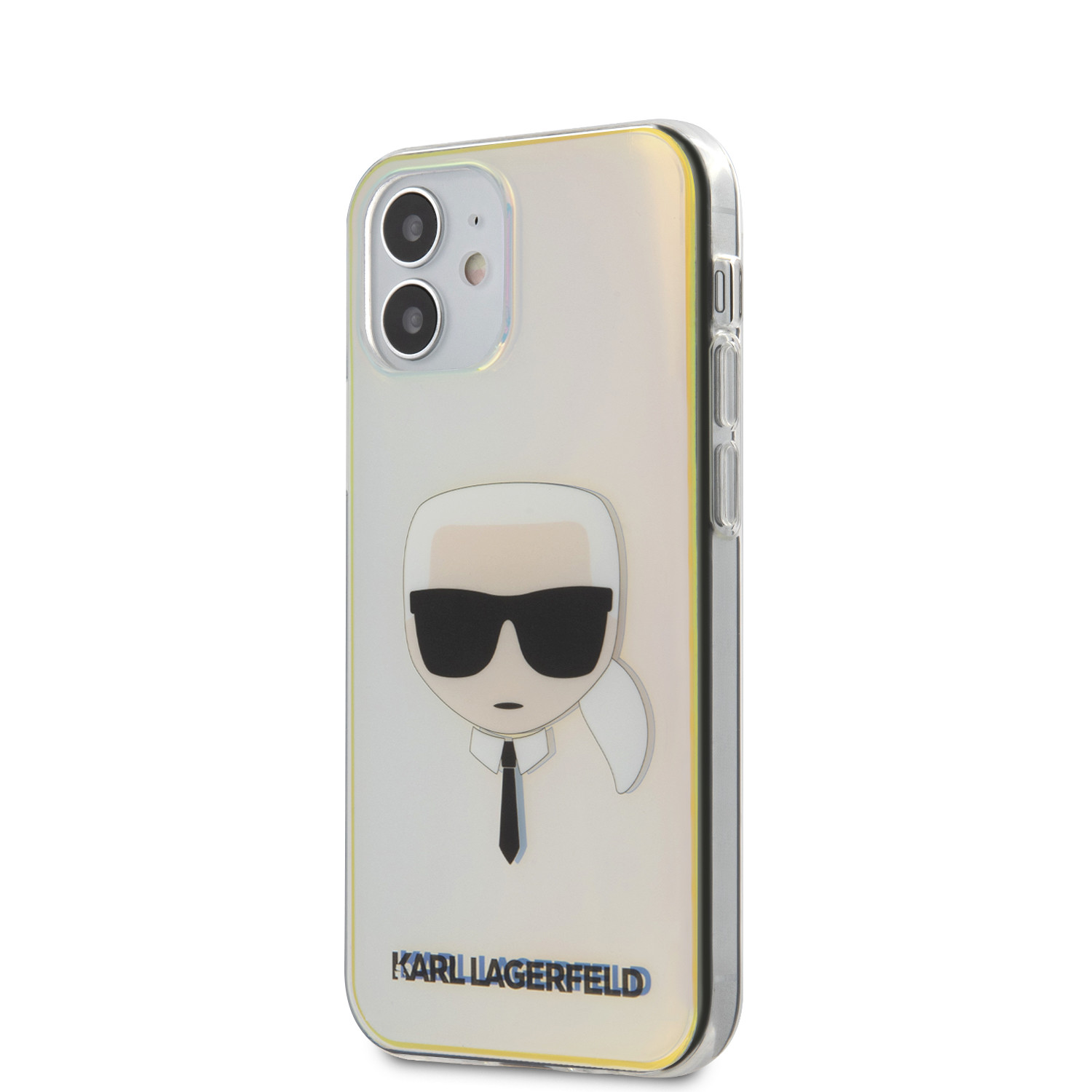 Husa Cover Karl Lagerfeld TPU Iridescente pentru iPhone 12 Mini Clear thumb