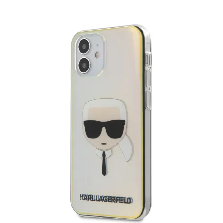 Husa Cover Karl Lagerfeld TPU Iridescente pentru iPhone 12 Mini Clear