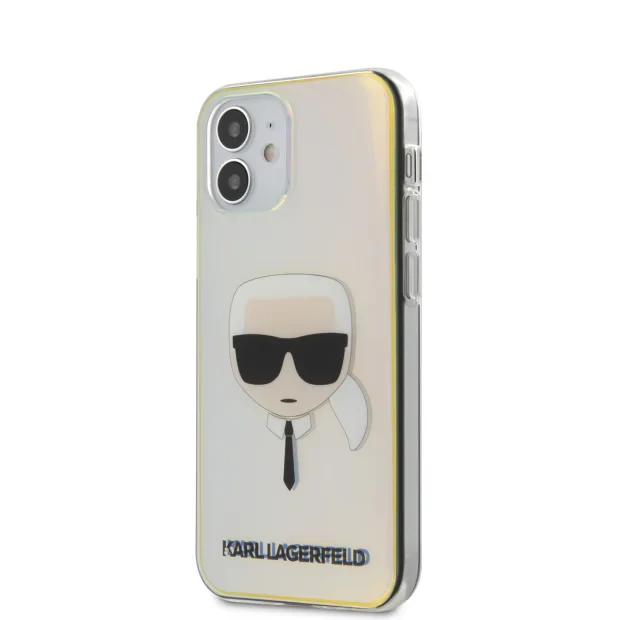 Husa Cover Karl Lagerfeld TPU Iridescente pentru iPhone 12 Mini Clear