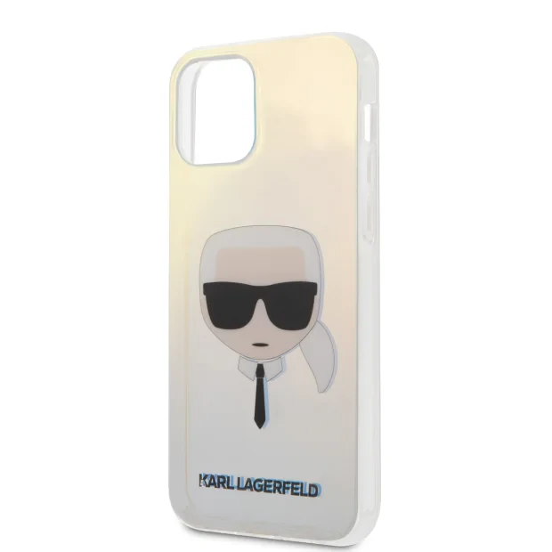 Husa Cover Karl Lagerfeld TPU Iridescente pentru iPhone 12/12 Pro Clear