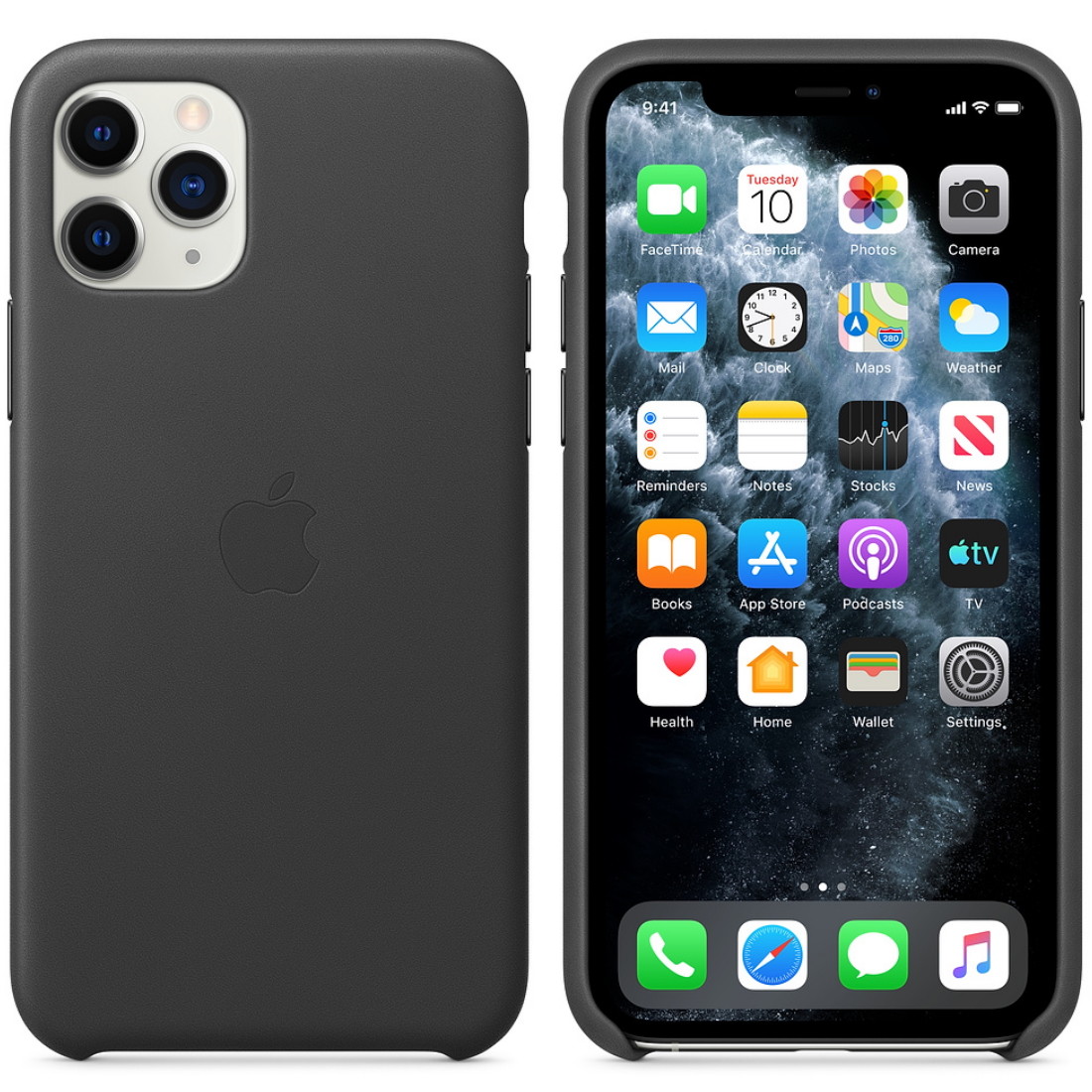 Husa Cover Leather Apple pentru iPhone 11 Pro  Negru thumb