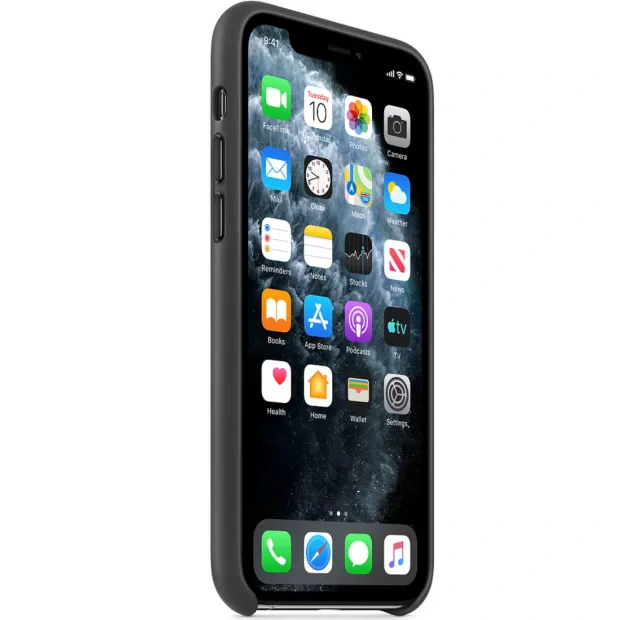 Husa Cover Leather Apple pentru iPhone 11 Pro  Negru