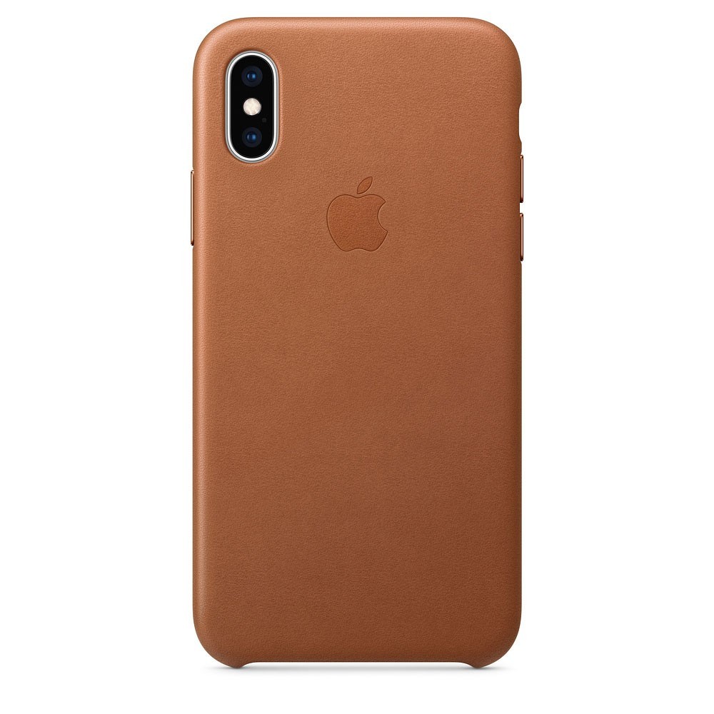 Husa Cover Leather Apple pentru iPhone X/XS  Maro thumb