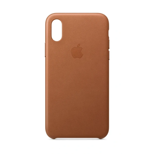 Husa Cover Leather Apple pentru iPhone X/XS  Maro