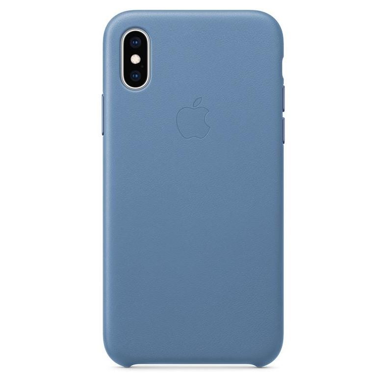 Husa Cover Leather Apple pentru iPhone X/XS MVFP2ZM/A Blue thumb