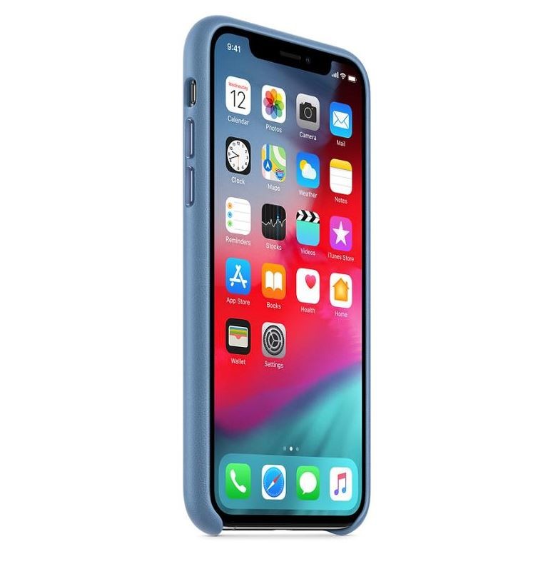 Husa Cover Leather Apple pentru iPhone X/XS MVFP2ZM/A Blue thumb