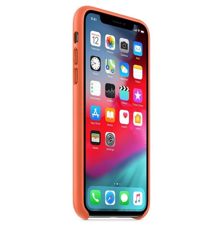 Husa Cover Leather Apple pentru iPhone X/XS MVFQ2ZM/A Orange thumb