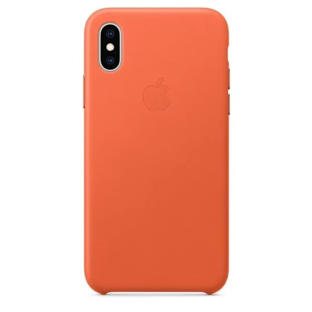 Husa Cover Leather Apple pentru iPhone X/XS MVFQ2ZM/A Orange