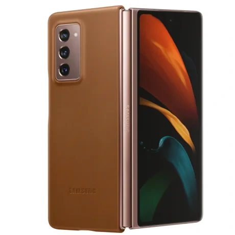 Husa Cover Leather Samsung pentru Samsung Galaxy Fold 2 Maro