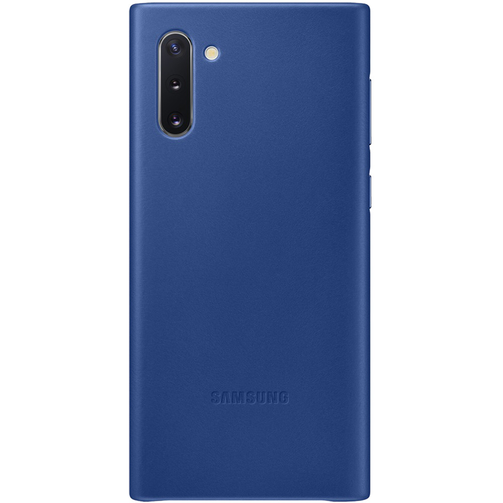 Husa Cover Leather Samsung pentru Samsung Galaxy Note 10 Albastru thumb