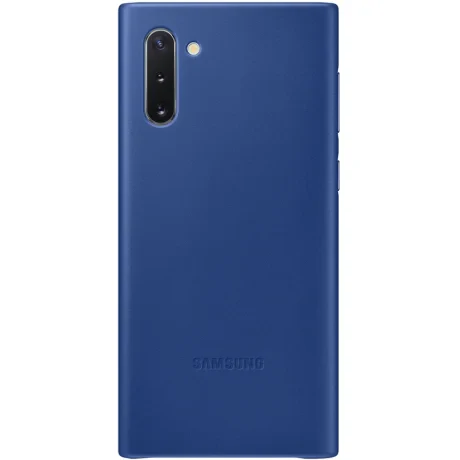 Husa Cover Leather Samsung pentru Samsung Galaxy Note 10 Albastru