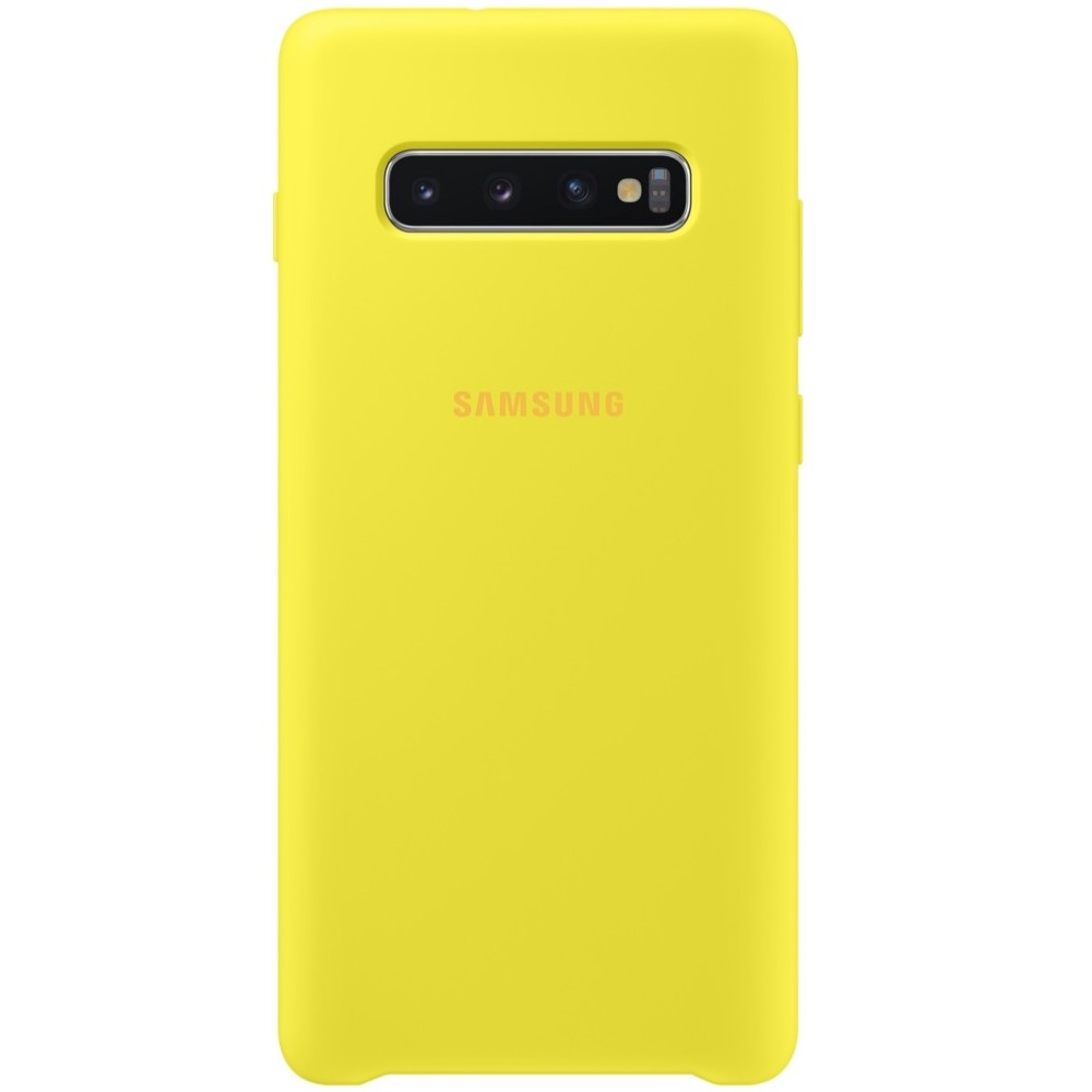 Husa Cover Silicone Samsung pentru Samsung Galaxy S10 Plus Galben thumb
