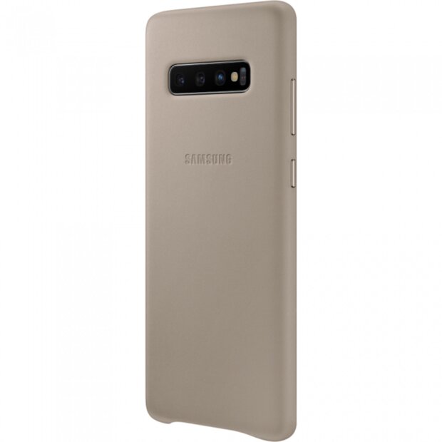 Husa Cover Leather Samsung pentru Samsung Galaxy S10 Plus Gri