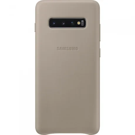 Husa Cover Leather Samsung pentru Samsung Galaxy S10 Plus Gri