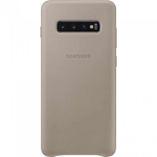 Husa Cover Leather Samsung pentru Samsung Galaxy S10 Plus Gri