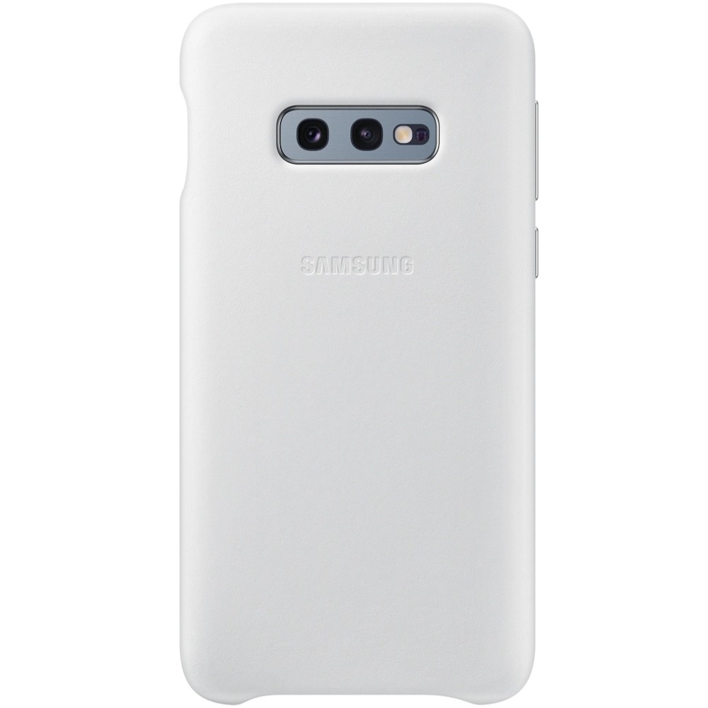 Husa Cover Leather Samsung pentru Samsung Galaxy S10e Alb thumb