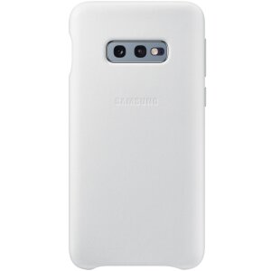 Husa Cover Leather Samsung pentru Samsung Galaxy S10e Alb