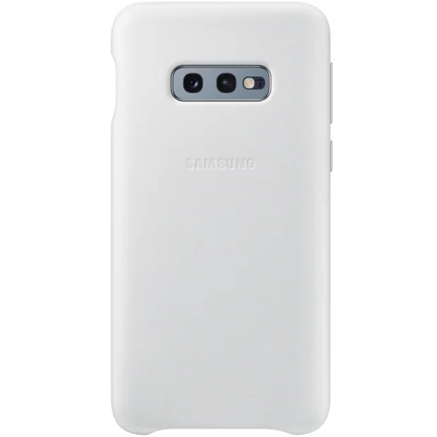 Husa Cover Leather Samsung pentru Samsung Galaxy S10e Alb