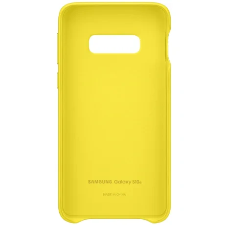 Husa Cover Leather Samsung pentru Samsung Galaxy S10e Galben